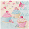 PAPSTAR Motiv-Servietten "Cupcakes", 330 x 330 mm