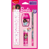 Maped schreibset Barbie, 4-teilig, auf Blisterkarte