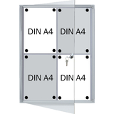 FRANKEN schaukasten X-tra!Line, 4 x DIN A4, Innenbereich