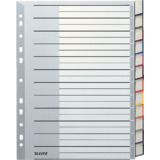LEITZ Kunststoff-Register, blanko, a4 berbreite, 12-teilig