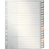 LEITZ Kunststoff-Register, blanko, a4 berbreite, 20-teilig