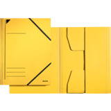 LEITZ Eckspannermappe, din A4, karton 320 g/qm, gelb