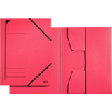LEITZ Eckspannermappe, din A4, karton 320 g/qm, rot