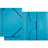 LEITZ Eckspannermappe, din A4, karton 320 g/qm, blau