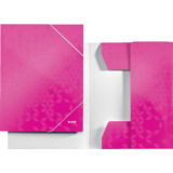 LEITZ eckspannermappe WOW, din A4, Karton, pink-metallic