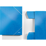LEITZ eckspannermappe WOW, din A4, Karton, blau-metallic