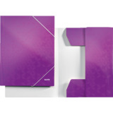 LEITZ eckspannermappe WOW, din A4, Karton, violett