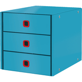 LEITZ schubladenbox Click & store Cosy, 3 Schbe, blau
