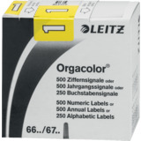 LEITZ ziffernsignal Orgacolor "1", auf Rolle, gelb