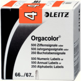 LEITZ ziffernsignal Orgacolor "4", auf Rolle, orange