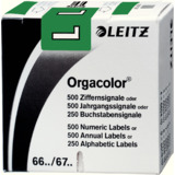 LEITZ buchstabensignal Orgacolor "L", auf Rolle, dunkelgrn