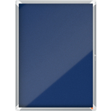 nobo schaukasten Premium Plus, Filz-Rckwand, 9 x A4, blau