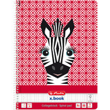 herlitz collegeblock "Cute animals Zebra", din A4, kariert