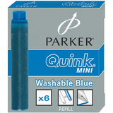 PARKER tintenpatronen QUINKmini, blau, auswaschbar