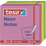 tesa neon Notes Haftnotizen, 75 x 75 mm, 3-farbig