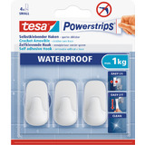 tesa powerstrips Haken waterproof Small Plastik, wei