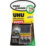 UHU alleskleber SUPER strong & safe MINIS, 3 tuben  1 g