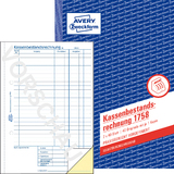 AVERY zweckform Formularbuch "Kassenbericht/Bestand", A5