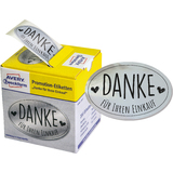 AVERY zweckform Promotion-Etiketten "Danke", silber
