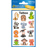ZDesign kids Kinder-Tattoos "Koala, Frosch, Giraffe", bunt