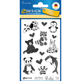 AVERY zweckform ZDesign kids Papier-Sticker, schwarz/wei