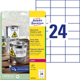 AVERY zweckform wetterfeste Etiketten, 70 x 37 mm, wei