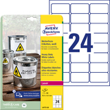 AVERY zweckform wetterfeste Etiketten, 63,5 x 33,9 mm