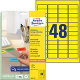 AVERY zweckform Mini-Etiketten, 45,7 x 21,2 mm, gelb