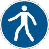 DURABLE sicherheitskennzeichen "Fugngerweg benutzen"