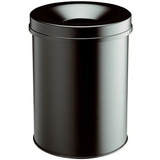 DURABLE papierkorb SAFE, rund, 15 Liter, schwarz