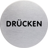DURABLE piktogramm "Drcken", Durchmesser: 65 mm, silber