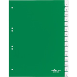 DURABLE Kunststoff-Register, PP, Strke: 0,12 mm, 15-teilig