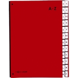 PAGNA pultordner Color, din A4, a - Z, 24 Fcher, rot
