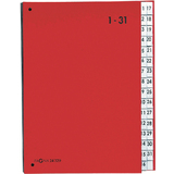 PAGNA pultordner Color, din A4, 1 - 31, 31 Fcher, rot