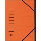 PAGNA ordnungsmappe "Sorting File", 12 Fcher, orange