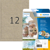 HERMA etiketten aus Silphie-Papier, 97 x 42,3 mm, naturbraun