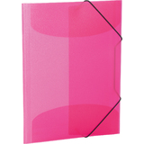 HERMA Eckspannermappe, PP, din A4, pink-transluzent