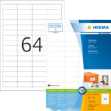 HERMA universal-etiketten PREMIUM, 48,3 x 16,9 mm, wei