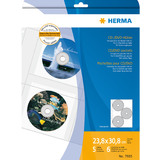 HERMA CD-/DVD-Prospekthülle für 6 CD's, A4, 306,5 x 233 mm