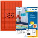 HERMA universal-etiketten SPECIAL, 25,4 x 10 mm, rot