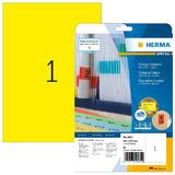 HERMA universal-etiketten SPECIAL, 210 x 297 mm, gelb