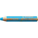 STABILO multitalentstift woody 3 in 1, rund, cyanblau