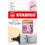 STABILO textmarker BOSS mini Pastellove 2.0, 3er Karton-Etui