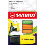 STABILO textmarker BOSS MINI, 3er Karton-Etui