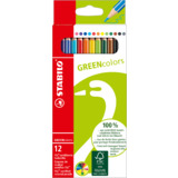 STABILO buntstifte GREENcolors, 12er Karton-Etui