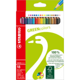 STABILO buntstifte GREENcolors, 18er Karton-Etui