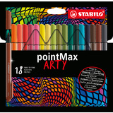 STABILO fasermaler pointMax ARTY, 18er Karton-Etui