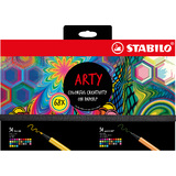 STABILO kreativ-set Pen 68 & point 88 "ARTY", 68er Etui