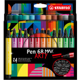 STABILO fasermaler Pen 68 MAX, 24er etui ARTY