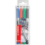 STABILO permanent-marker Write-4-all, M, 4er Kunststoffetui